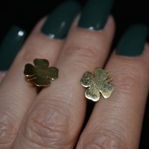 18k yellow gold earrings